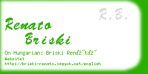 renato briski business card